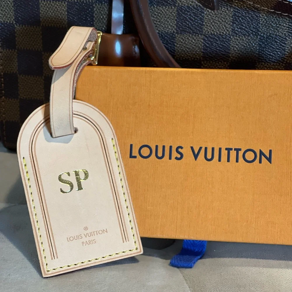 Louis Vuitton luggage Tags, set of two. - Picture 3 of 7